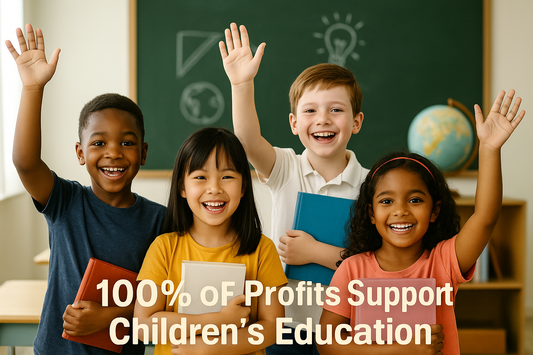 How Your Purchase Empowers Children's Education: 100% of Profits Donated