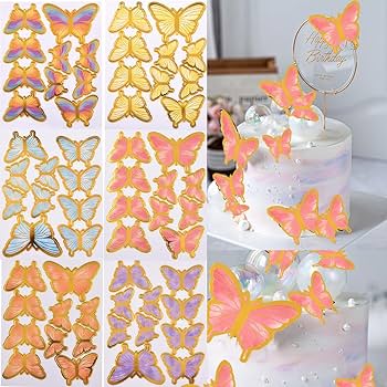 3D Butterfly Cake Toppers