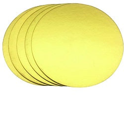 Round Gold Cake Base Board – 10-Inch